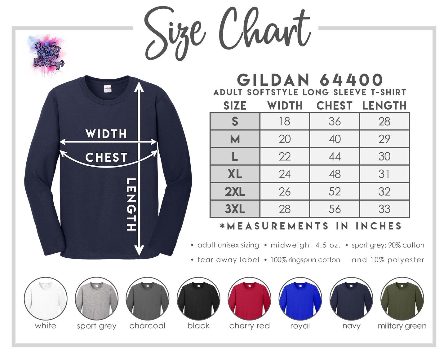 Made to Order Shirts - Gildan Softstyle Long Sleeve Tee 64400