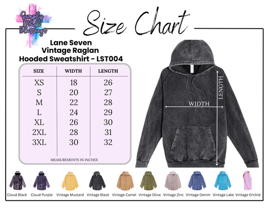 Made to Order Shirts - Lane Seven Vintage Raglan  Hooded Sweatshirt - LST004