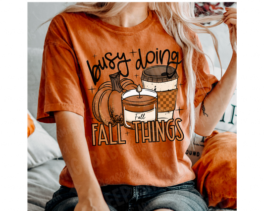 Busy Doing Fall Things Design