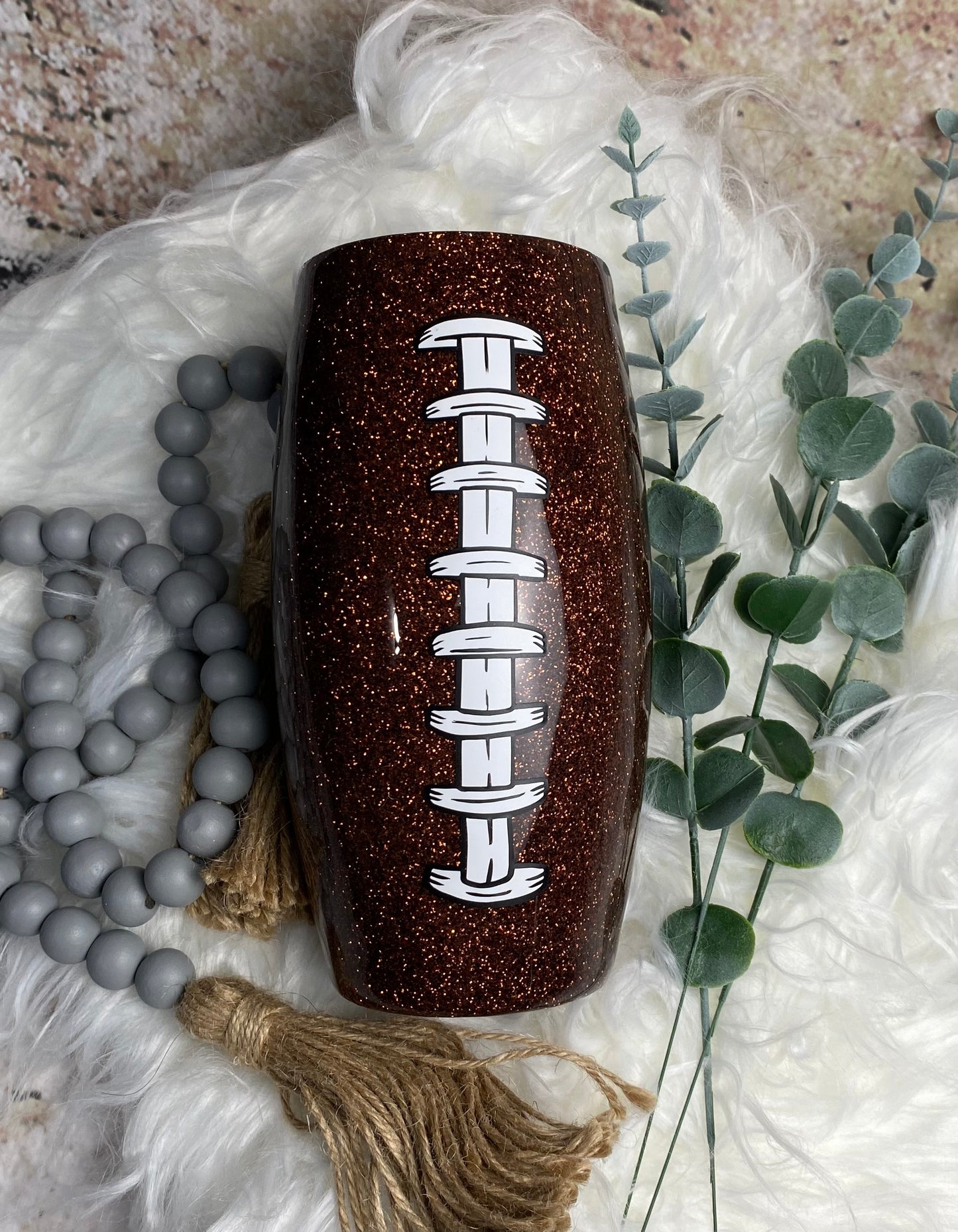 25oz Football Tumbler