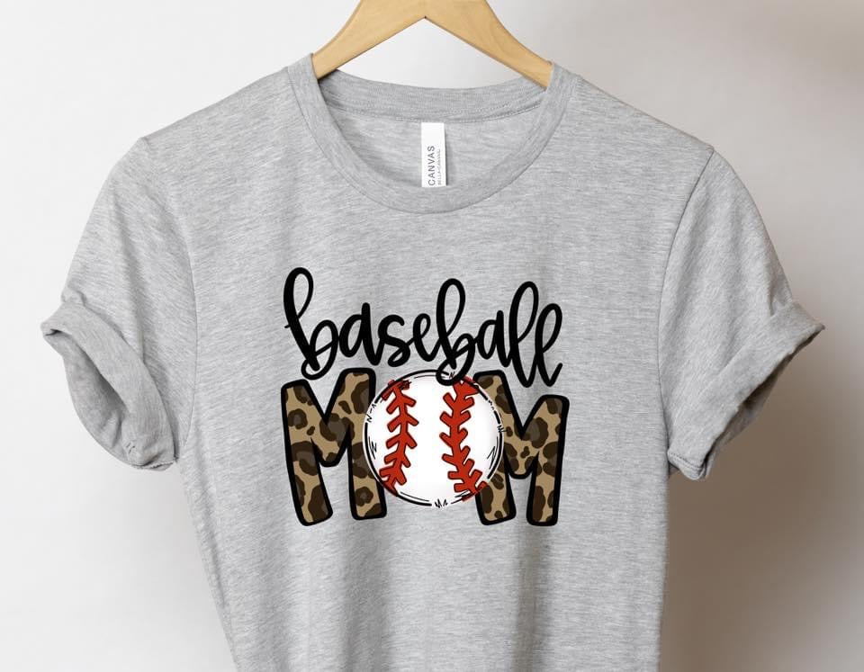 Baseball Mom Leopard Design