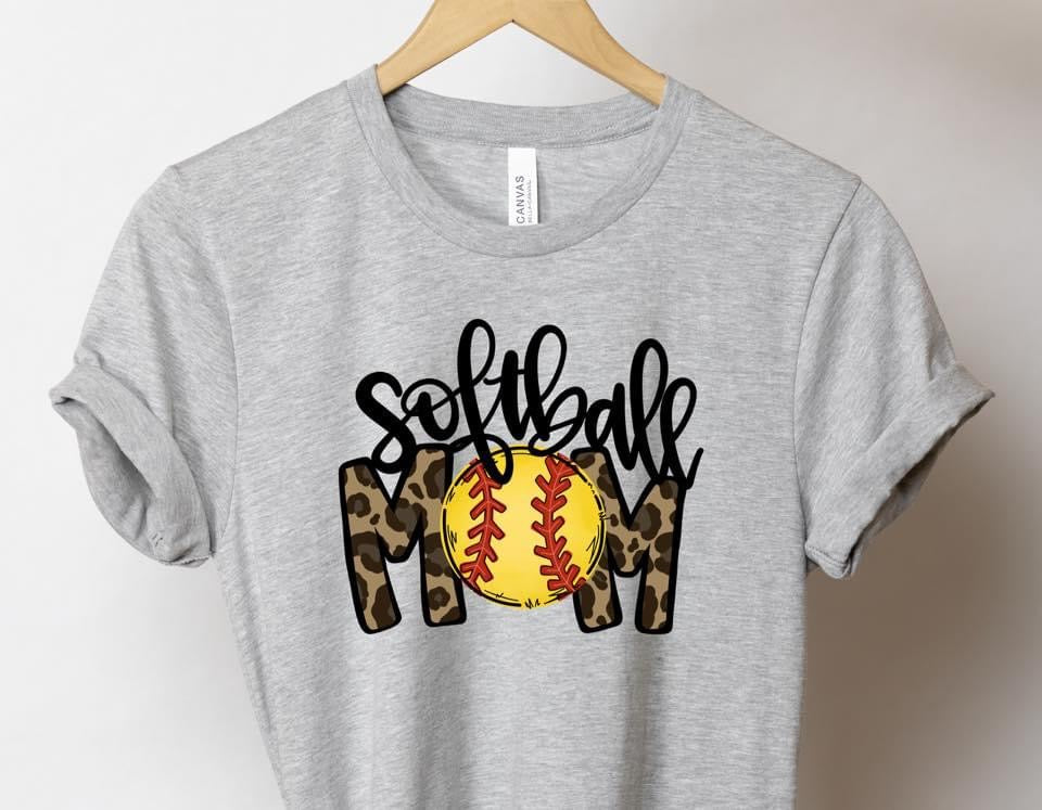 Softball Mom Leopard Design