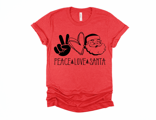 Peace Love Santa Design