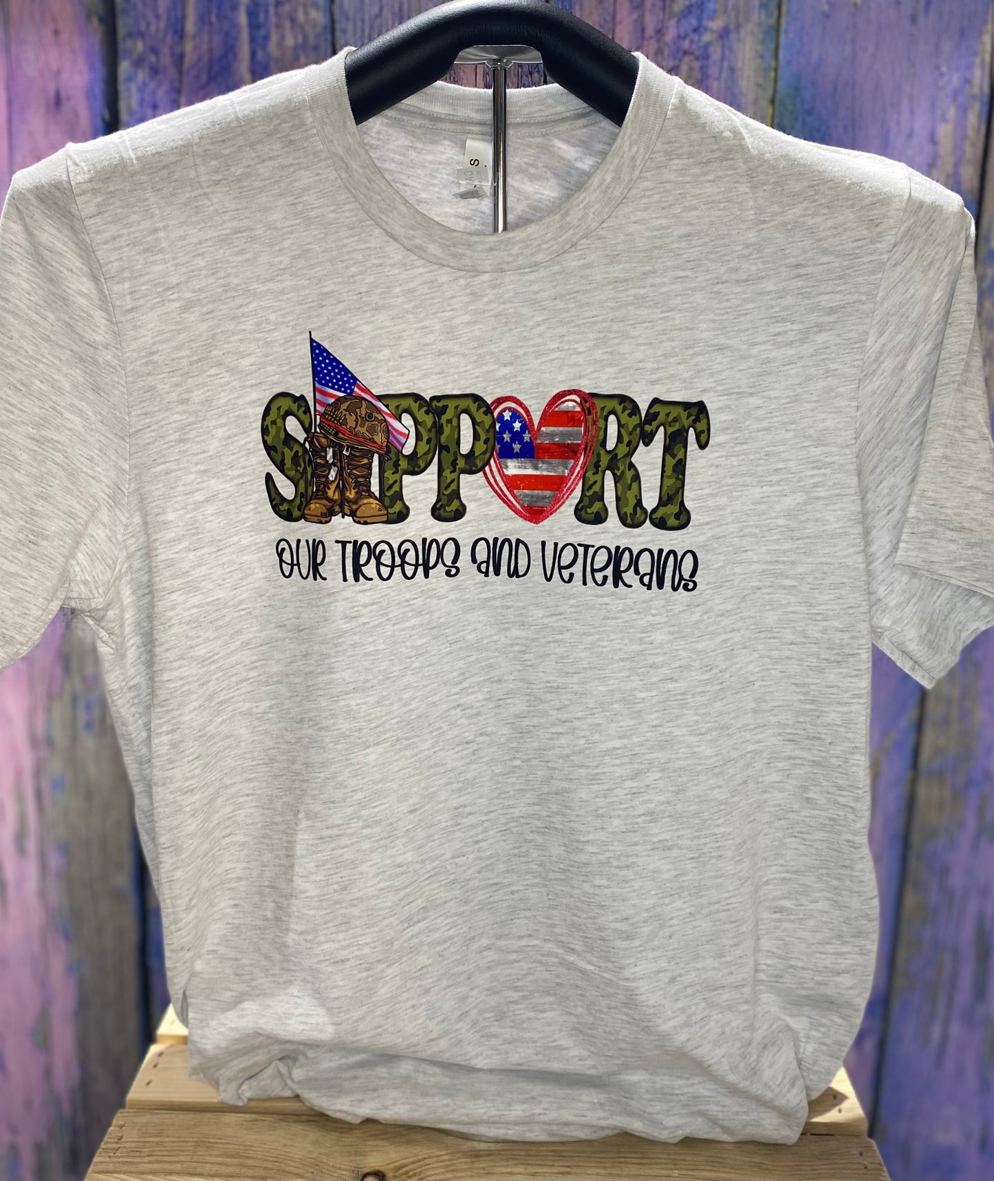 Support Our Troops & Veterans Tee