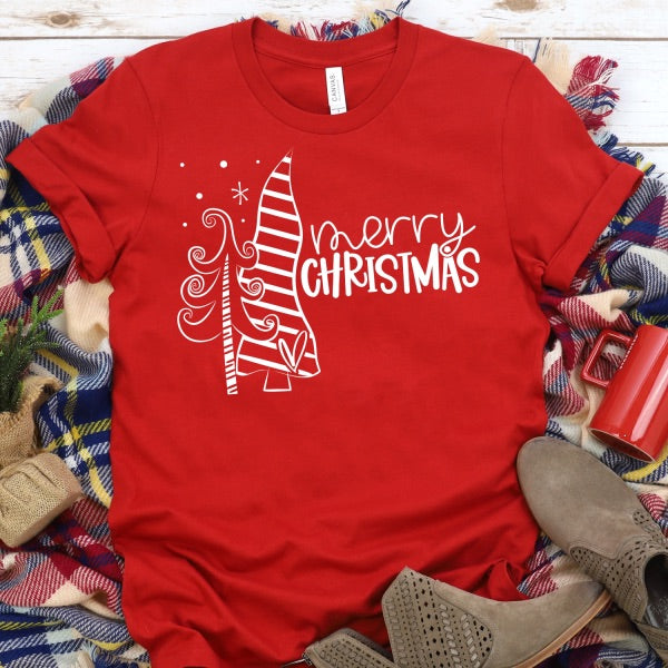Merry Christmas Funky Trees Design