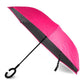 Hot Pink Polka Dot  Double Layer Inverted Umbrella